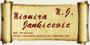 Miomira Jankićević vizit kartica
